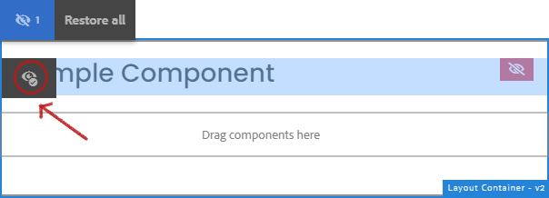 Unhide Component