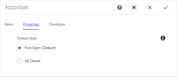 Accordion Properties