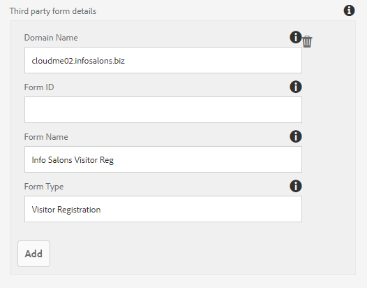 Third-Party Form Details