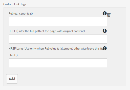 Custom Link Tags