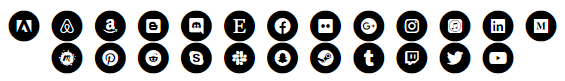 Social Icons Example