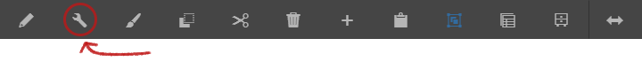 Title configuration icon