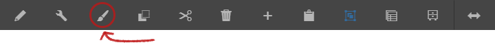 Styles in the Title toolbar